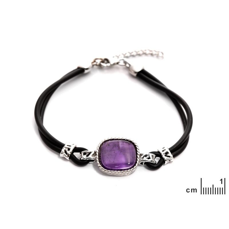 Bracciale ametista viola — per evocare l'essenza della bellezza — foto 1