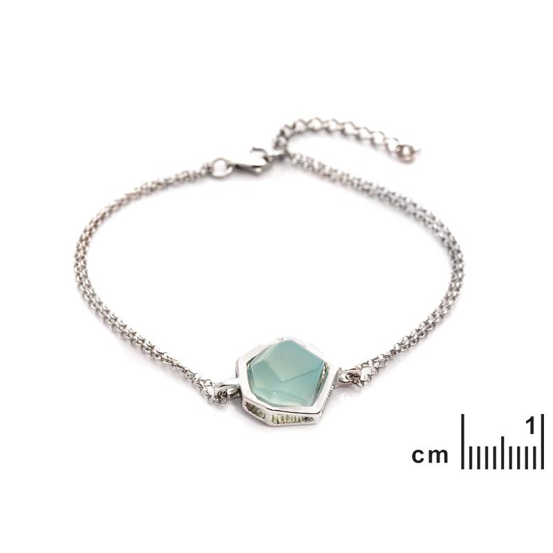 Bracciale agata acqua naturale tinta — per preservare il benessere — foto 1