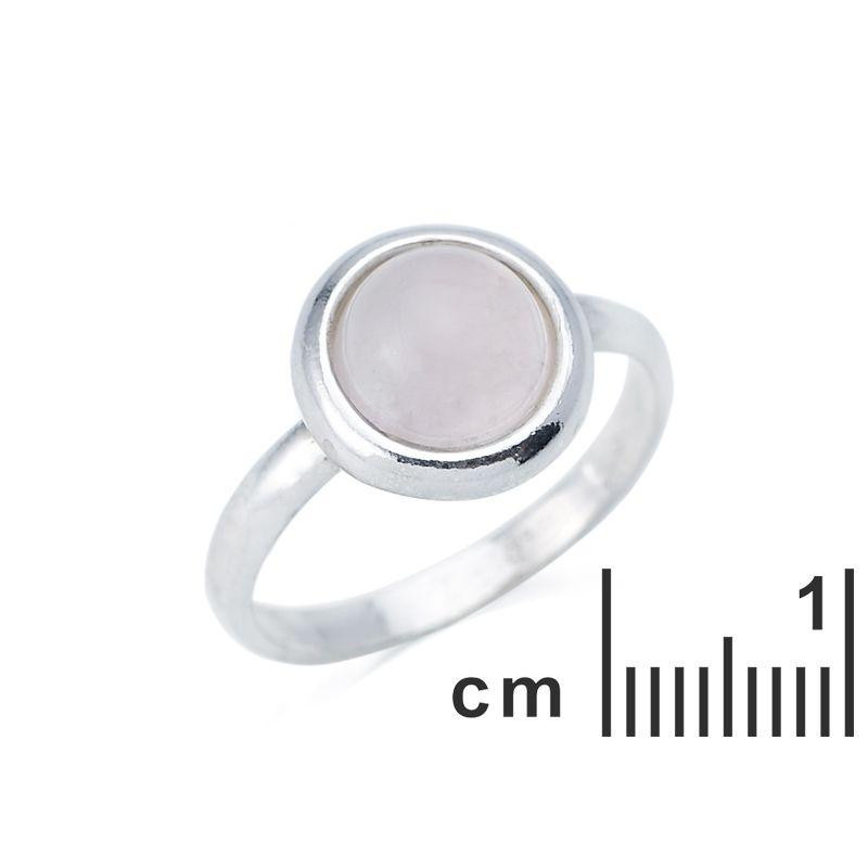 Anello di argento 925 con quarzo rosa naturale, per portare la calma in ogni momento — foto 1