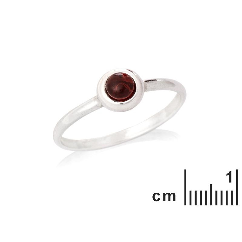 Anello granato rosso naturale — per affacciarti al dolce sole — foto 1