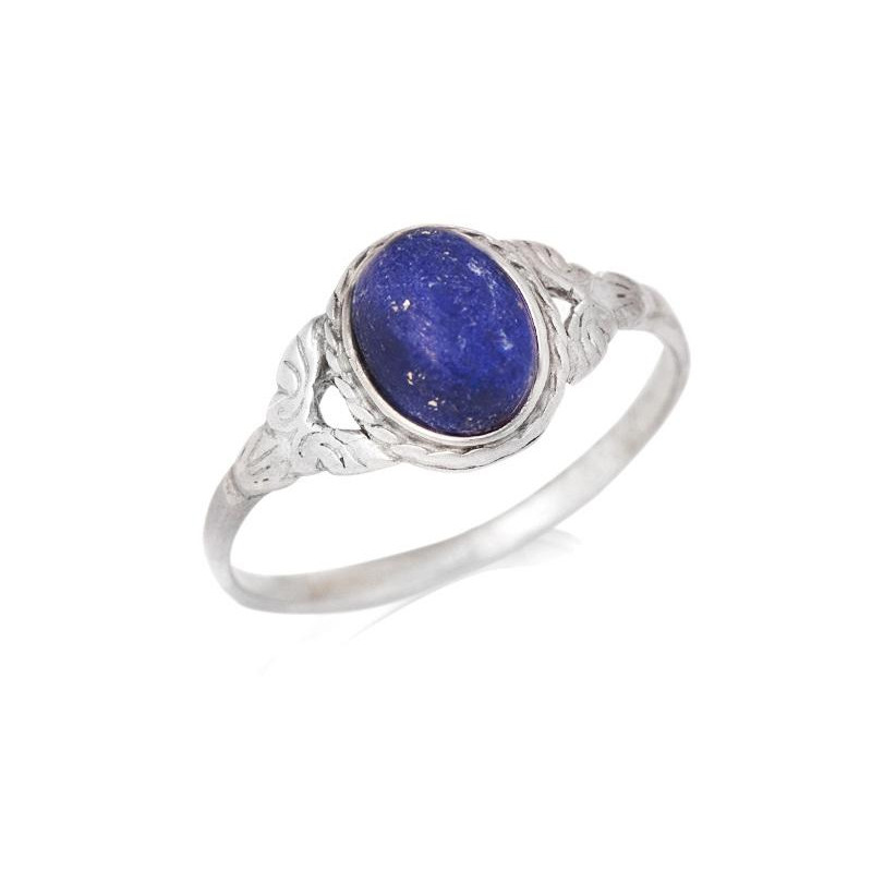 Anello lapislazzuli blu naturale ovale — per evocare il mare — foto 1