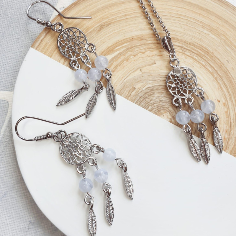 Collana agata tonda — per evocare l'essenza naturale — foto 2