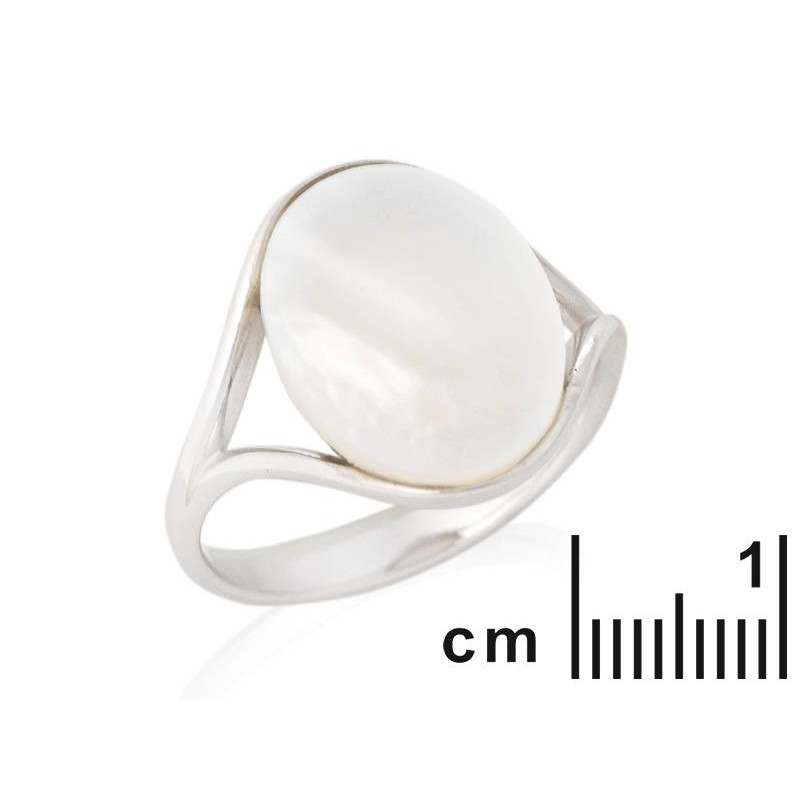 Anello madreperla bianca — per raccontare storie — foto 1