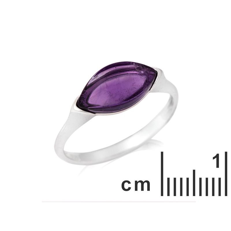 Anello goccia ametista viola — per onorare la vera temina — foto 1