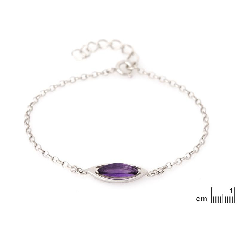 Bracciale ametista viola — per evocare l'essenza scintillante — foto 1