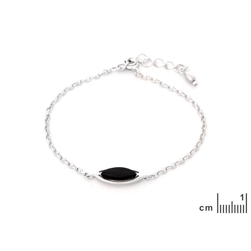 Bracciale agata nera tinta — per perpetuare il ricordo — foto 1