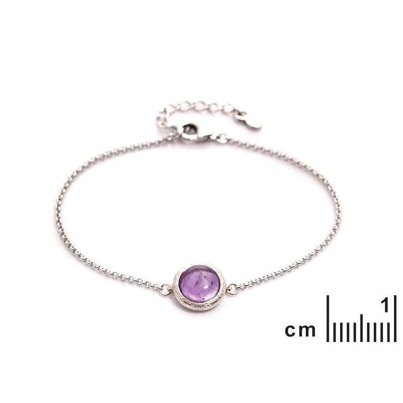 Bracciale Ametista Viola — Per Portare Con Te la Pura Bellezza — foto 1