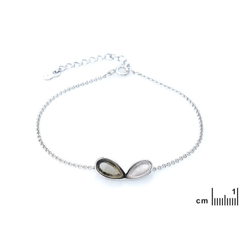 Bracciale Quarzo Rosa — Fumé — Per Portare la Ppace — foto 1