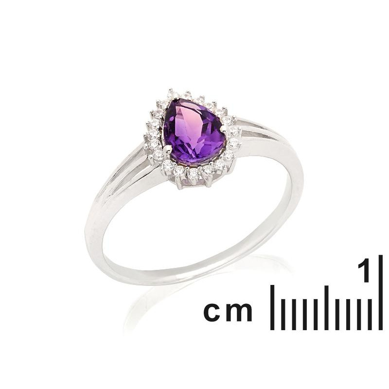 Anello Ametista e Zirconio — Per l'eleganza duratura — foto 1