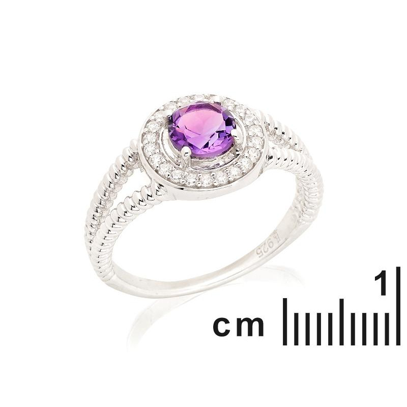 Anello ametista e zirconio — per regalare l'eterna giovanezza — foto 1