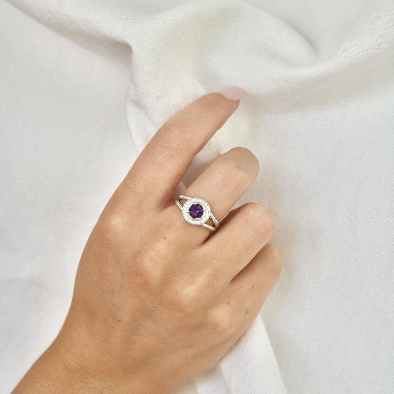 Anello ametista e zirconio — per regalare l'eterna giovanezza — foto 2