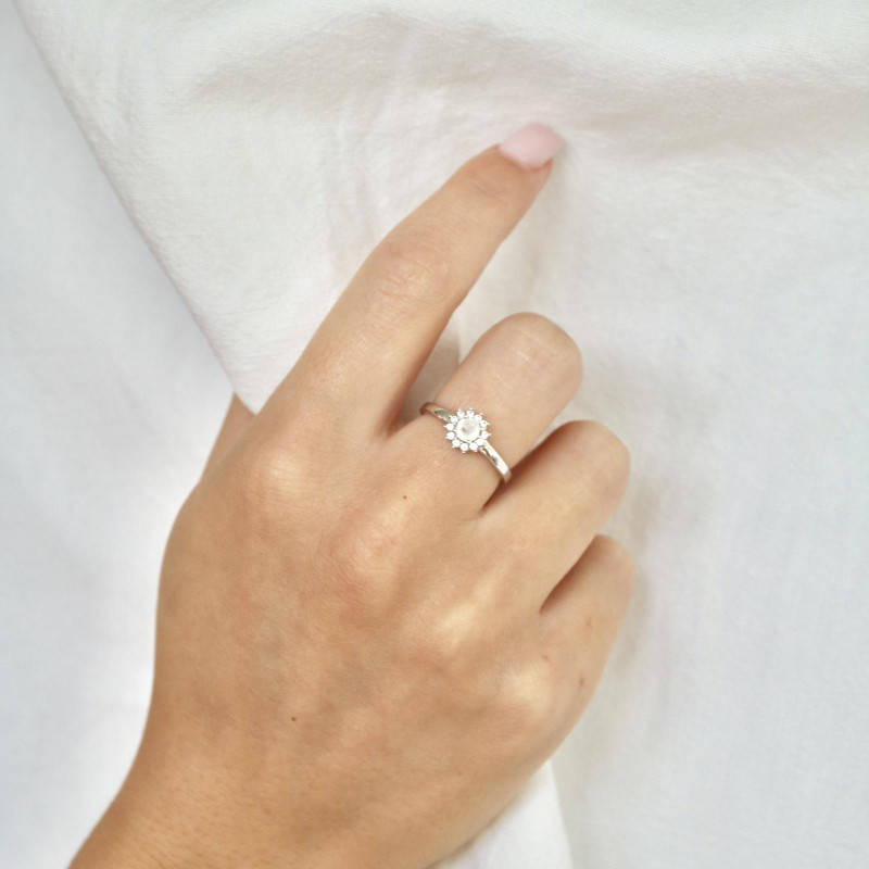 Anello pietra lunare — per illuminare il tuo cammino — foto 2