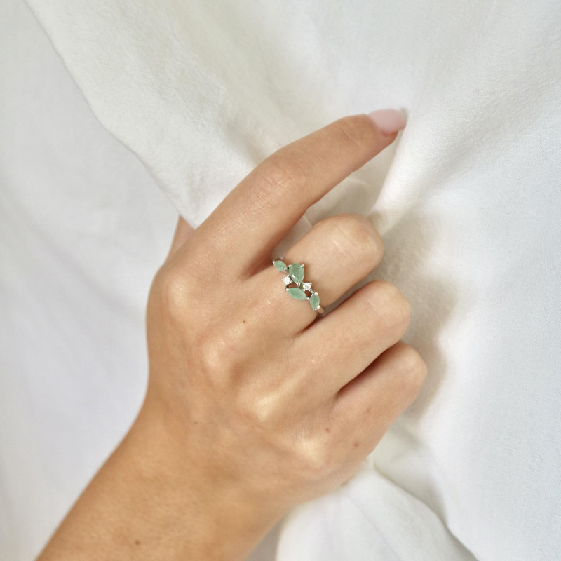 Anello avventurina verde — per raccontare storie verdi — foto 2
