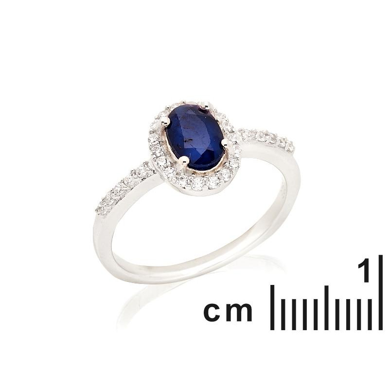 Anello ovale zaffiro e piombo — per racchiudere i tuoi sogni — foto 1