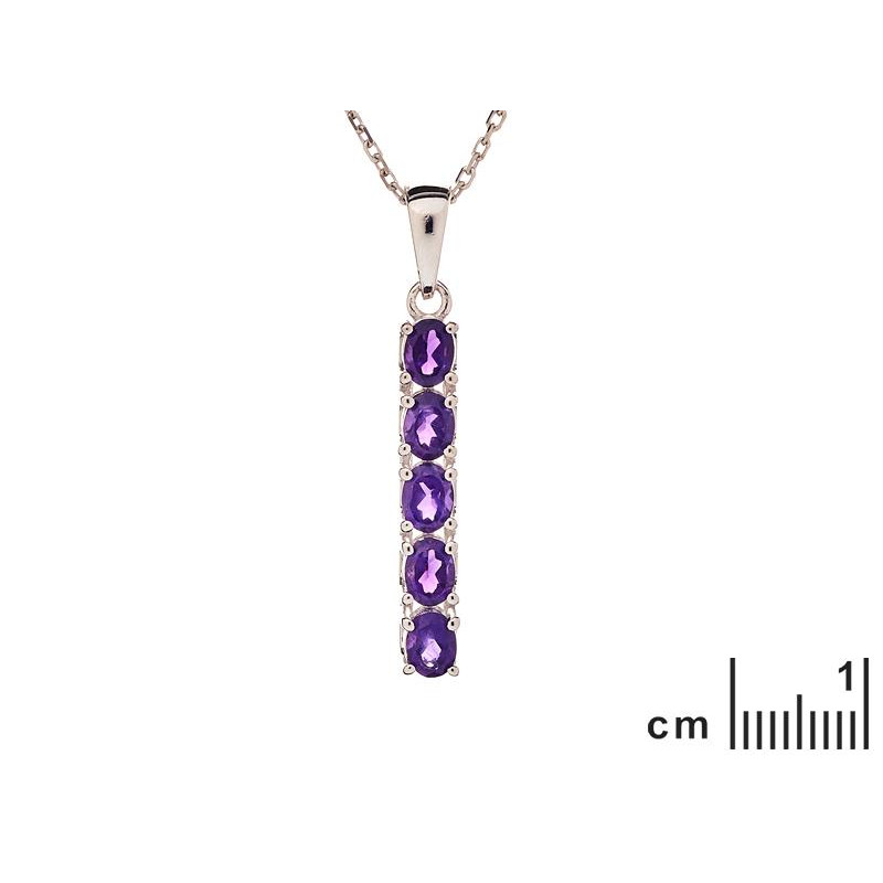 Ciondolo Ametista Viola — Per portare l'incredulità — foto 1