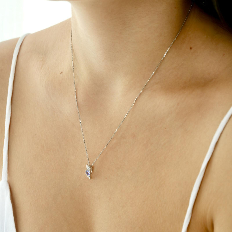 Ciondolo tanzanite blu — per evocare l'eterna notte — foto 2