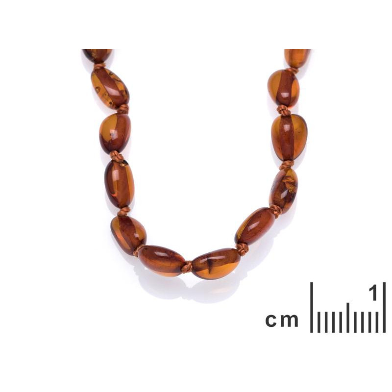 Collana per bambini ambra oliva — protezione continuamente presente — foto 1