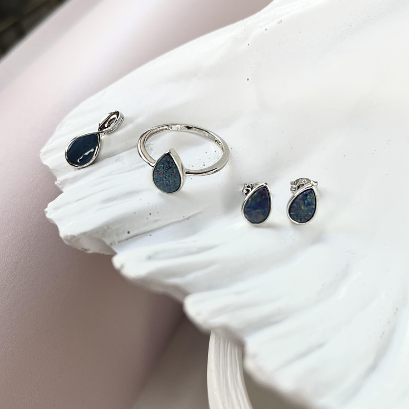 Anello opale blu — per ricordare il cielo puro — foto 2