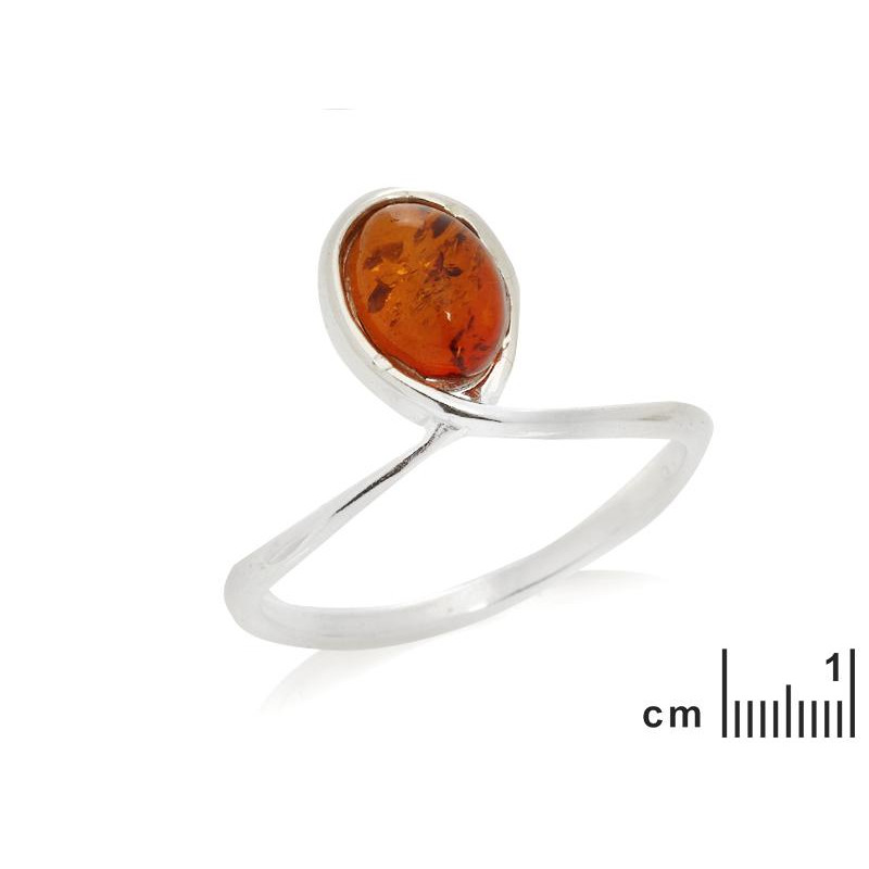 Anello ambra cognac Mar Baltico — memoria dolce — foto 1