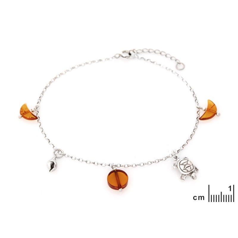 Bracciale tartaruga conchiglia ambra — per evocare la natura — foto 1