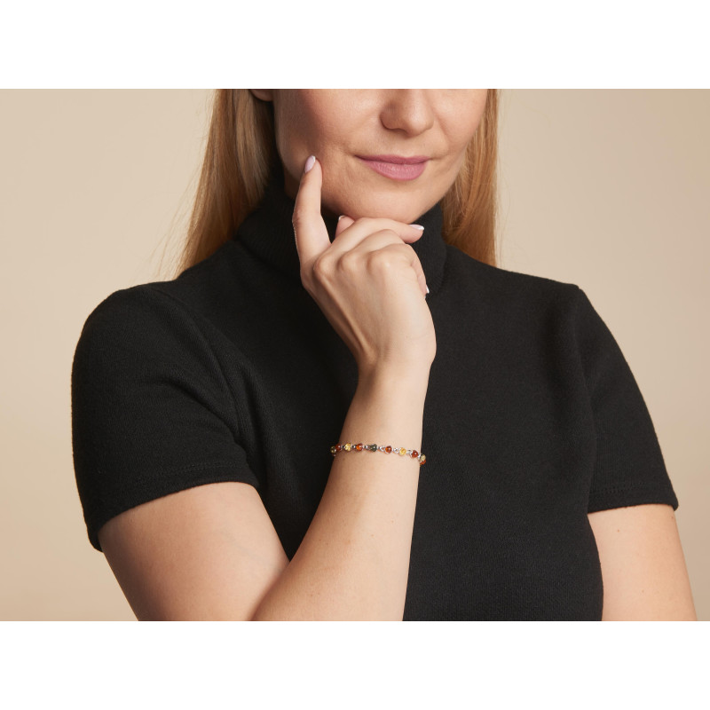 Bracciale ambra multicolore — per preservare i ricordi — foto 1