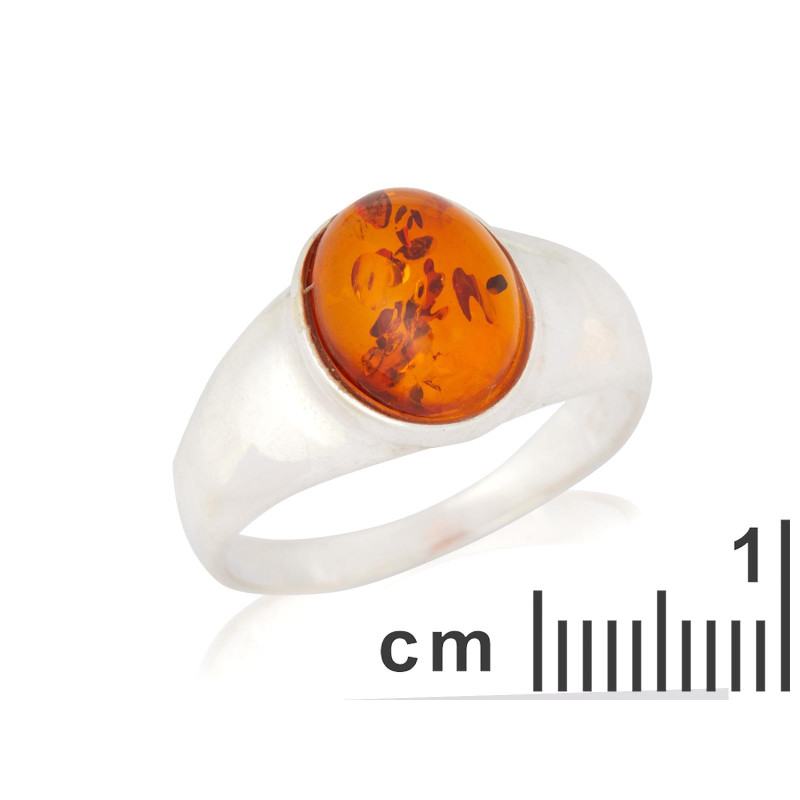Anello ambra cognac — per racchiudere i tuoi ricordi (cod. 9747) — foto 1