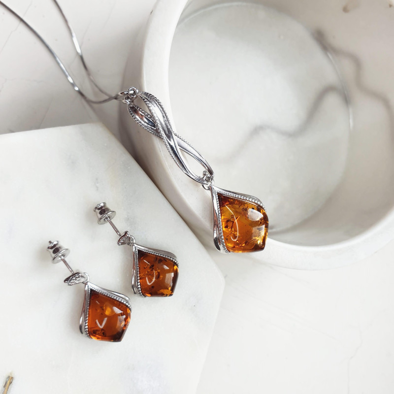 Anello ambra cognac Mar Baltico — per portare l'essenza del mare (cod. 9764) — foto 2