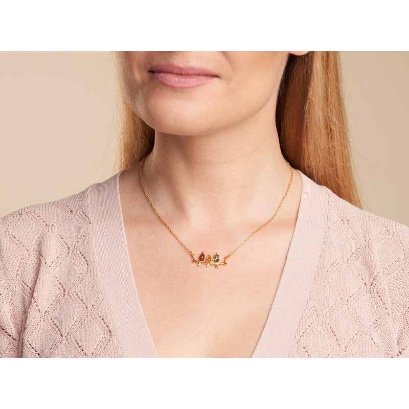 Collana uccello ambra multicolore — per trascinar via i dubbi — foto 2