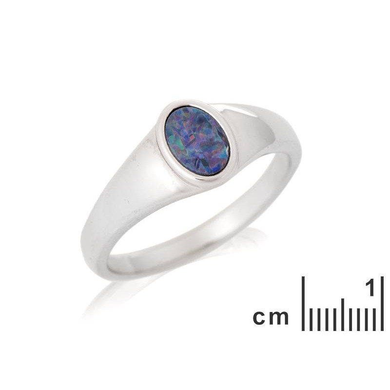 Anello opale blu — per racchiudere il cielo in mano — foto 1