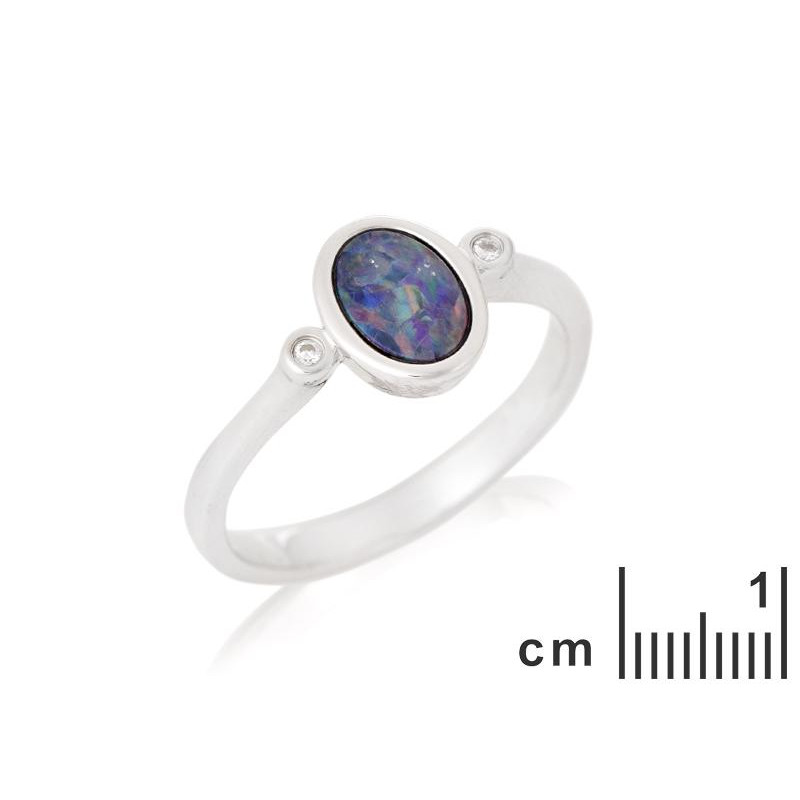 Anello opale e zirconio — per racchiudere il tuo fascino — foto 1