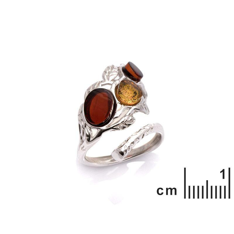 Anello ambra cognac — per custodire i ricordi (cod. 9882) — foto 1