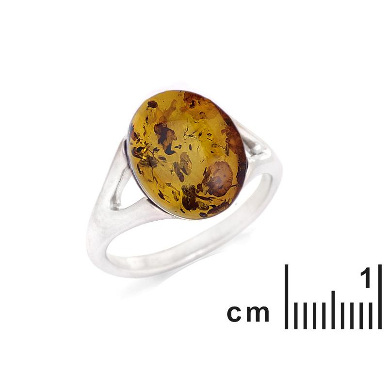 Anello in argento 925 e ambra naturale del Baltico — per illuminare ogni gesto — foto 1