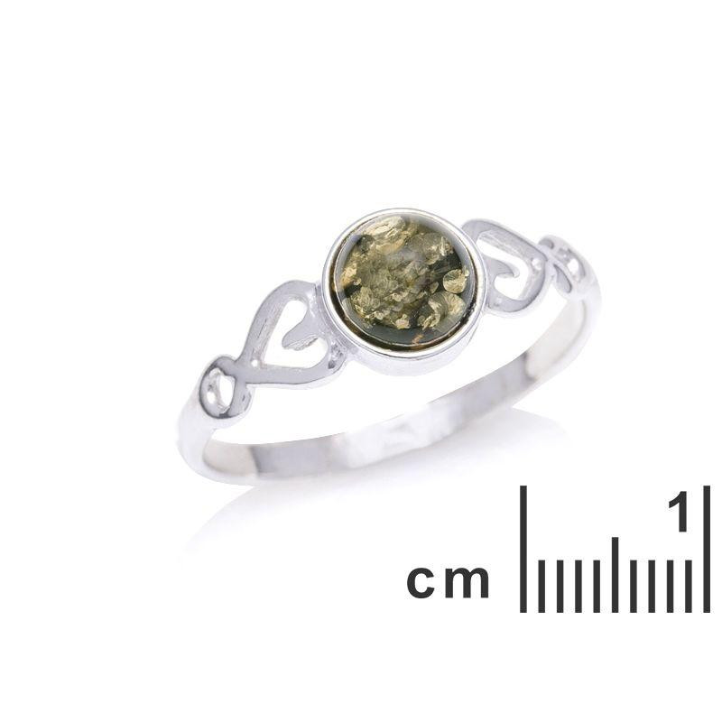 Anello ambra verde baltica — per portare l'essenza del mare — foto 1