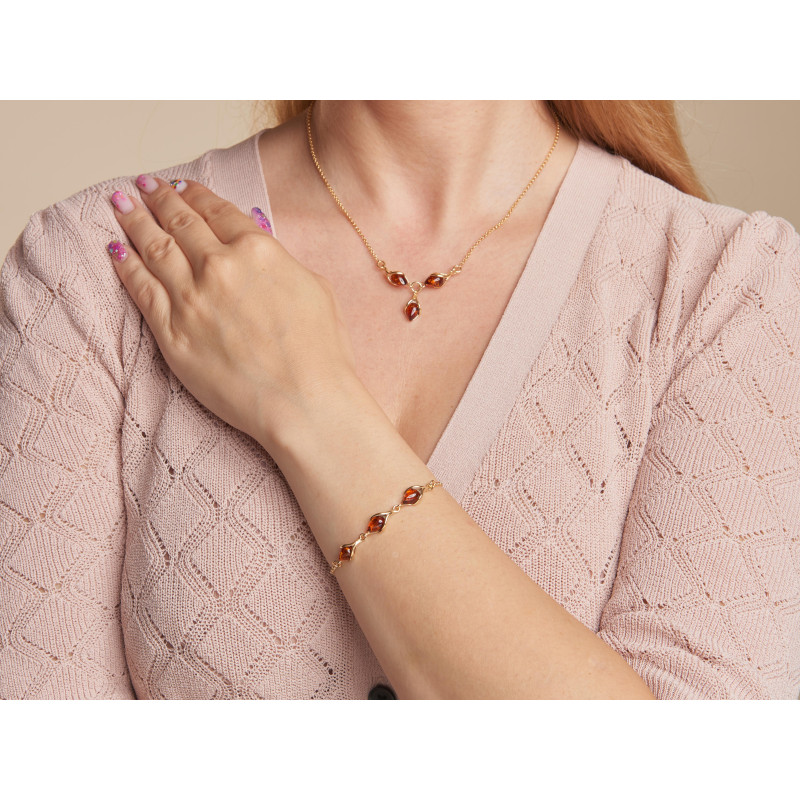 Bracciale ambra cognac — per evocare i momenti migliori — foto 2