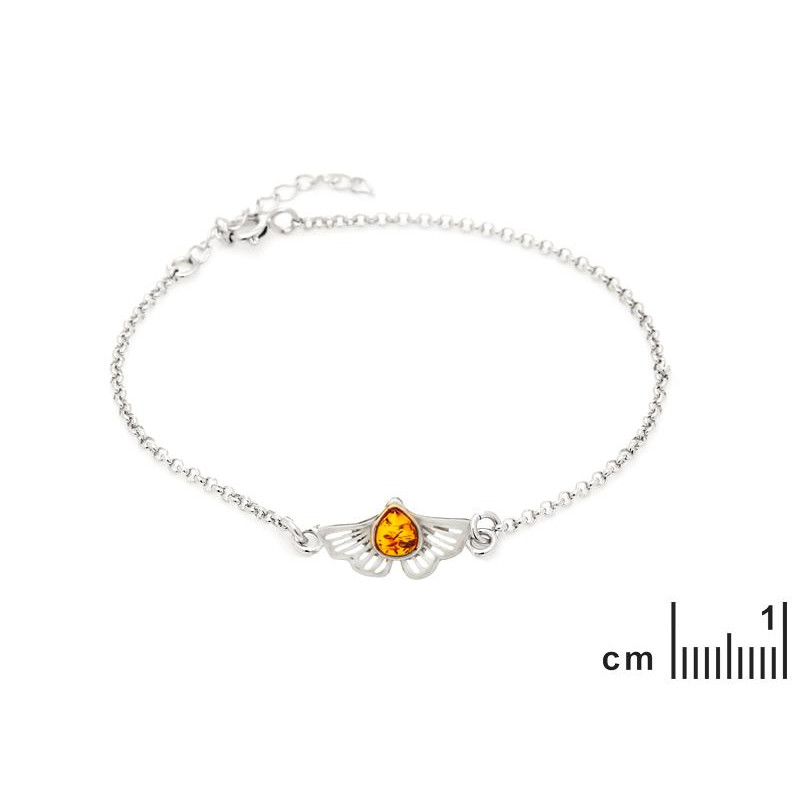 Bracciale Ginkgo con ambra — per onorare le vecchie virtù — foto 1