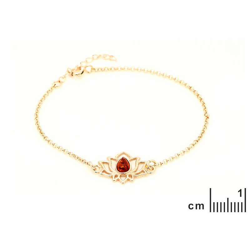 Bracciale Lotus Ambra Cognac — Intenzioni Purerose — foto 1