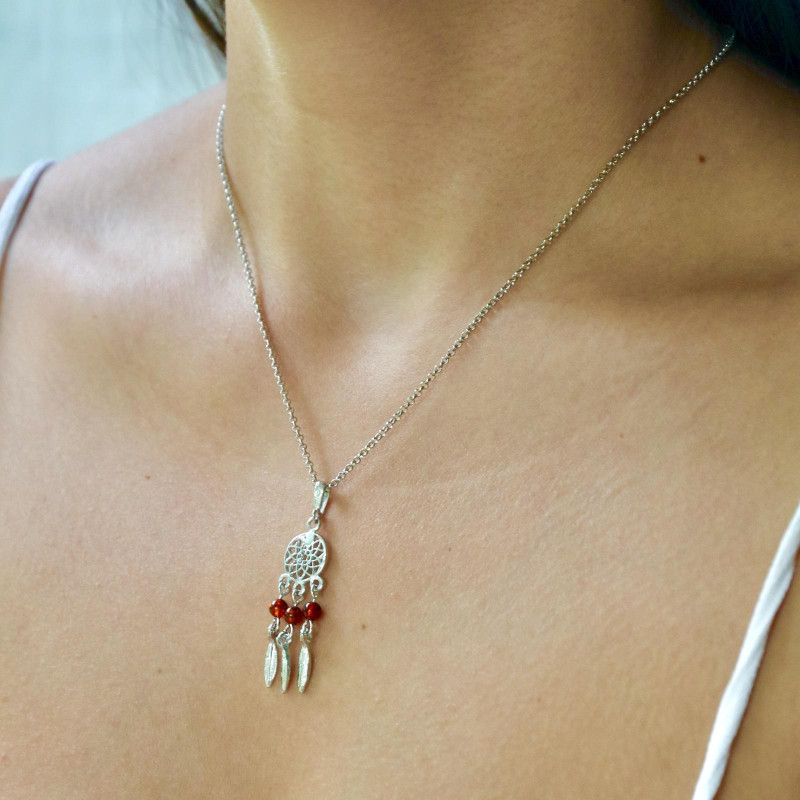 Collana acchiappasogni ambra cognato — per raccolta i tuoi desideri — foto 2