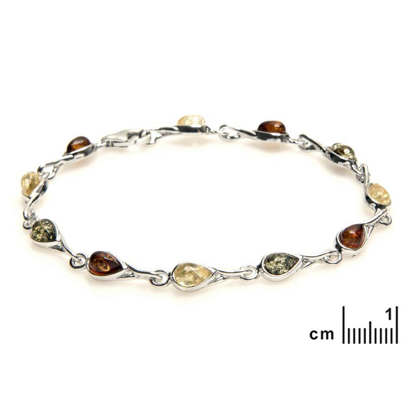 Bracciale ambra multicolore — per evocare la natura — foto 1
