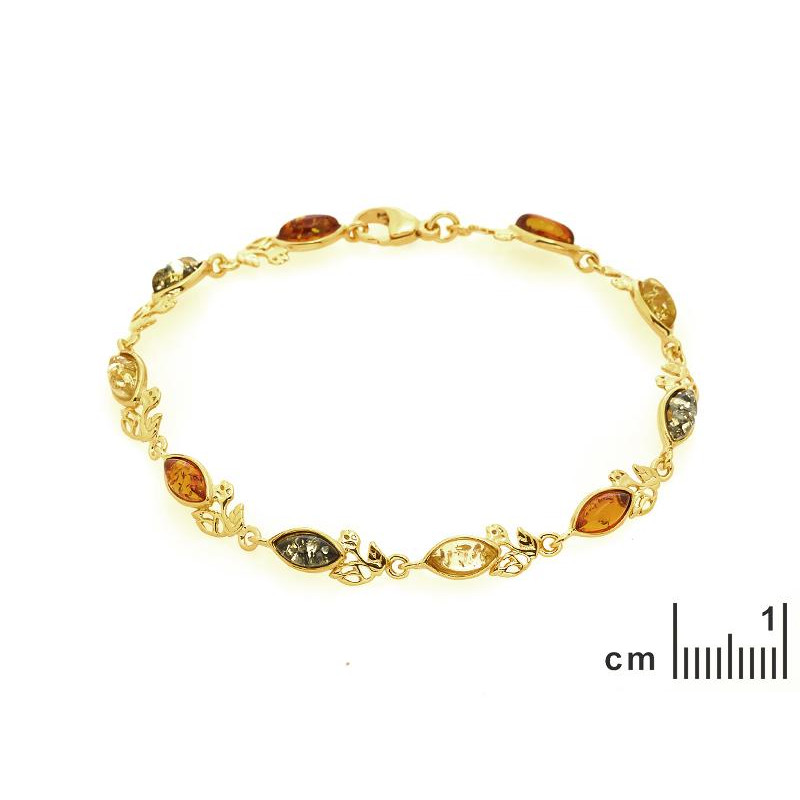 Bracciale ambra multicolore — per evocare il sole — foto 1