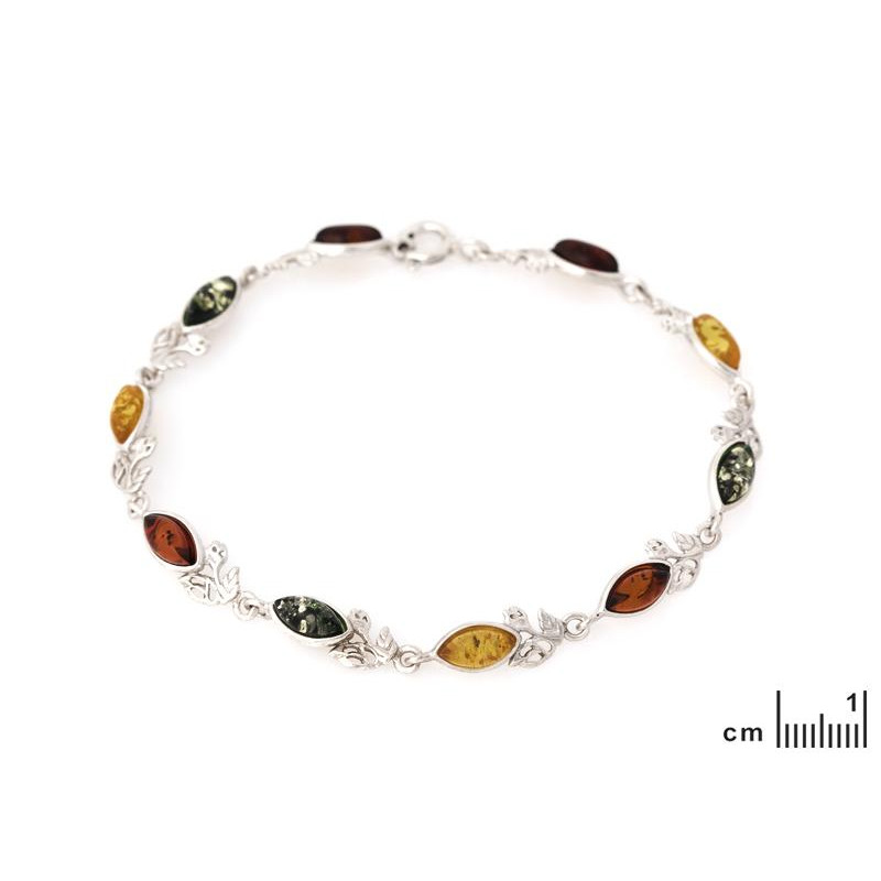 Bracciale ambra multicolore — per racchiudere i tuoi pensieri — foto 1