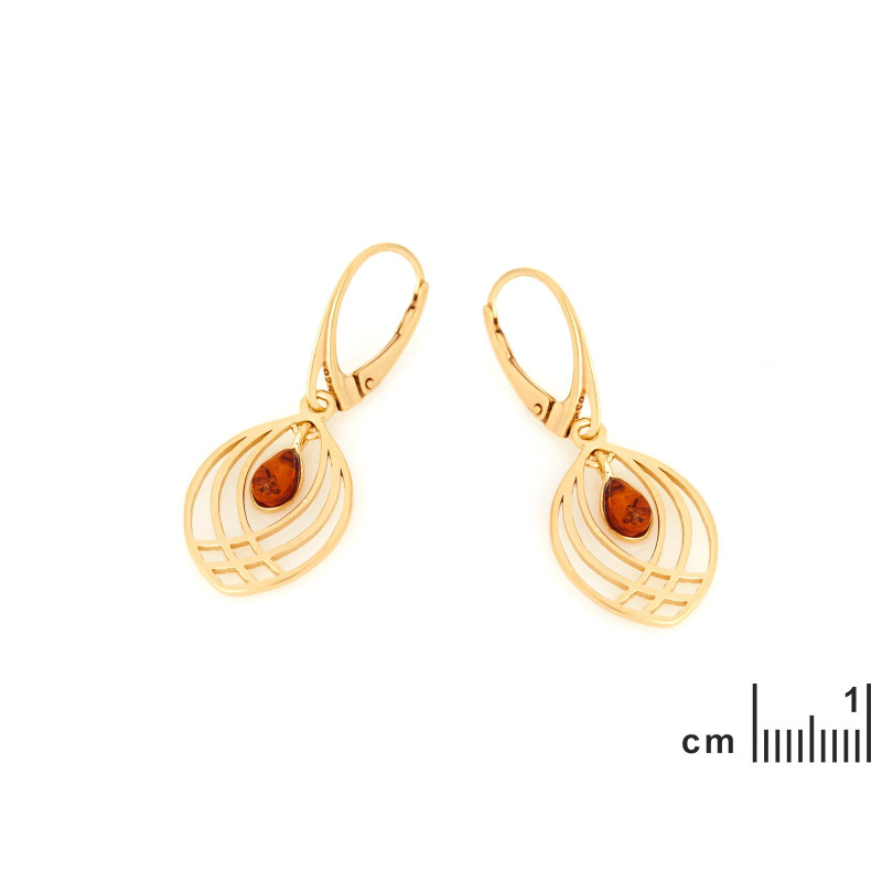 Orecchini ambra cognac — per evocare ricordi precious — foto 1