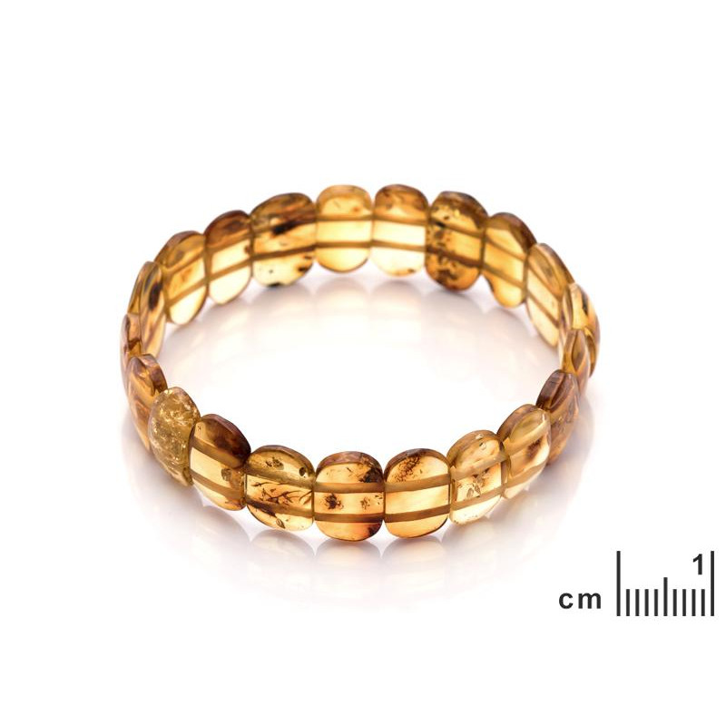Bracciale wafer ambra cognac — per trasmettere nobiltà — foto 1