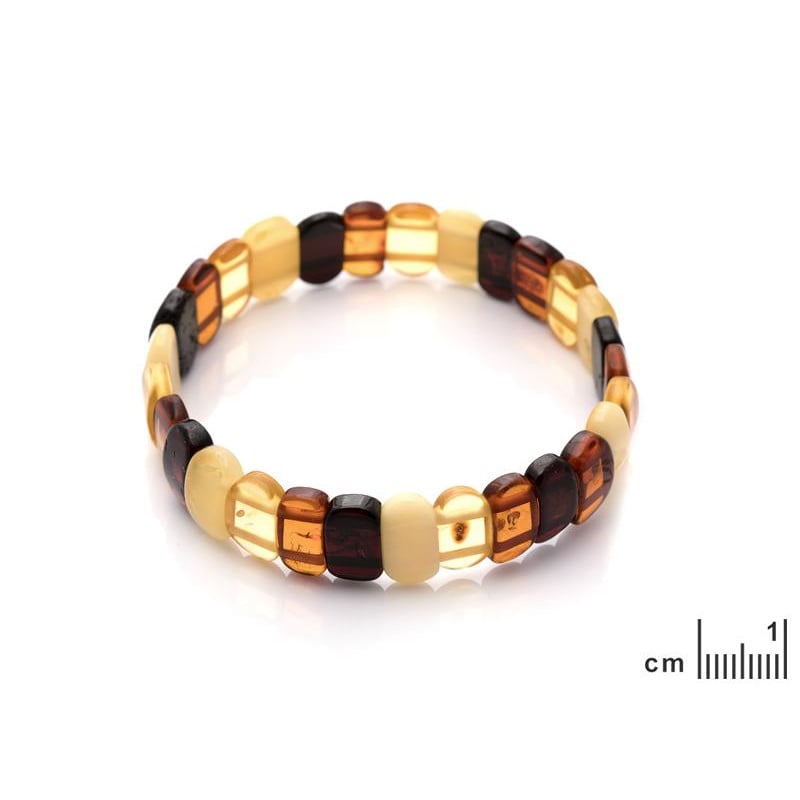 Bracciale in ambra naturale multicolore — per custodire la luce dei tuoi ricordi — foto 1