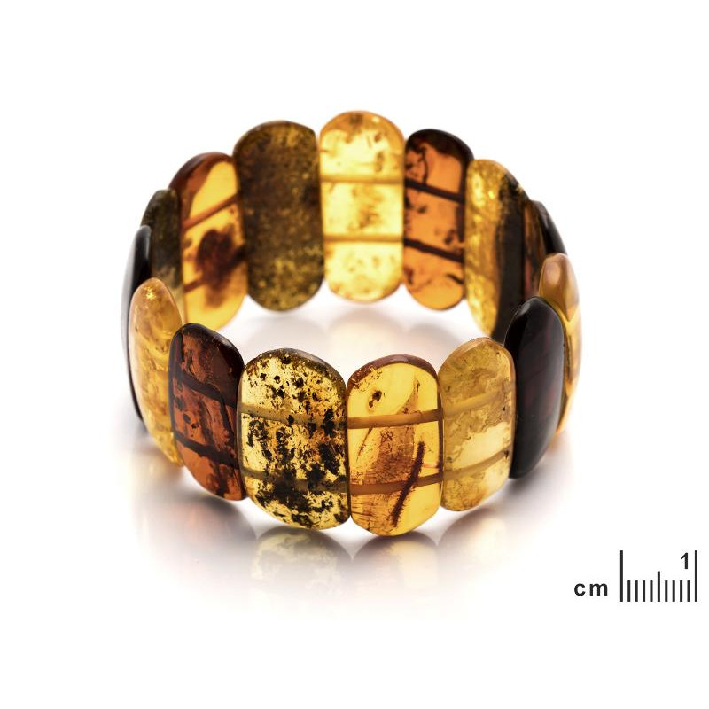 Bracciale in ambra naturale multicolore — per illuminare ogni tuo gesto — foto 1