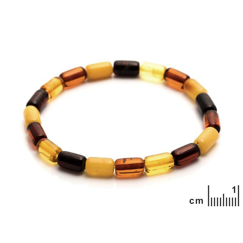 Bracciale ambra multicolore — per custodire i tuoi ricordi (cod. 10118) — foto 1
