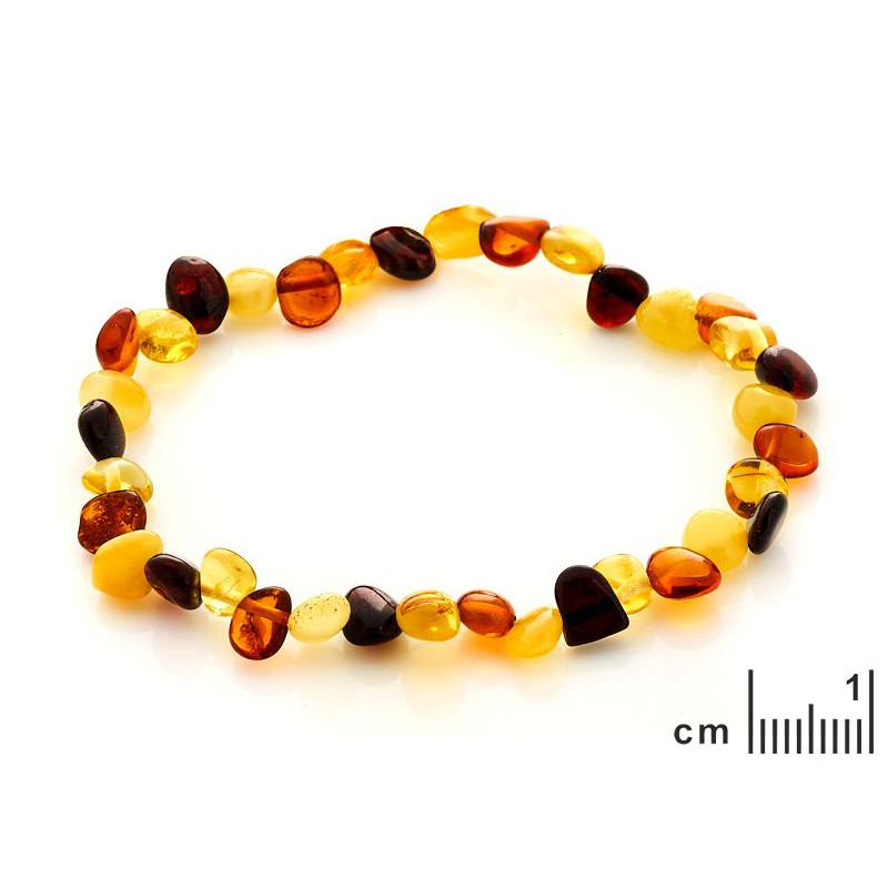 Bracciale ambra multicolore — per custodire i tuoi ricordi (cod. 10121) — foto 1