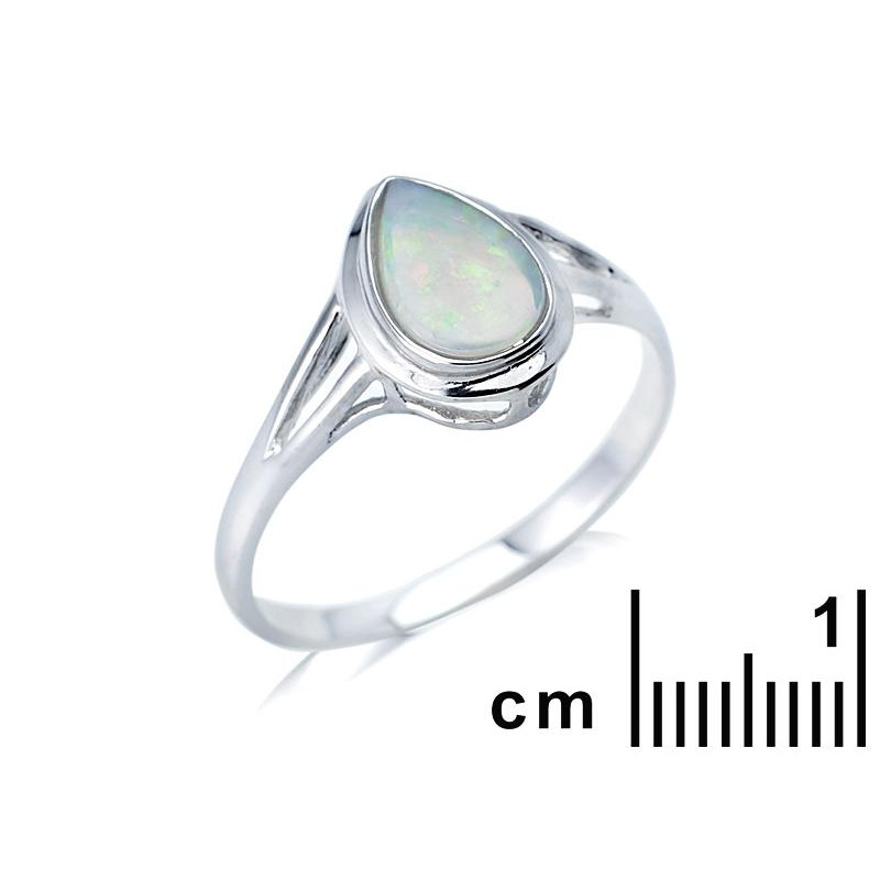 Anello opale bianco — per affacciarti sulla natura — foto 1
