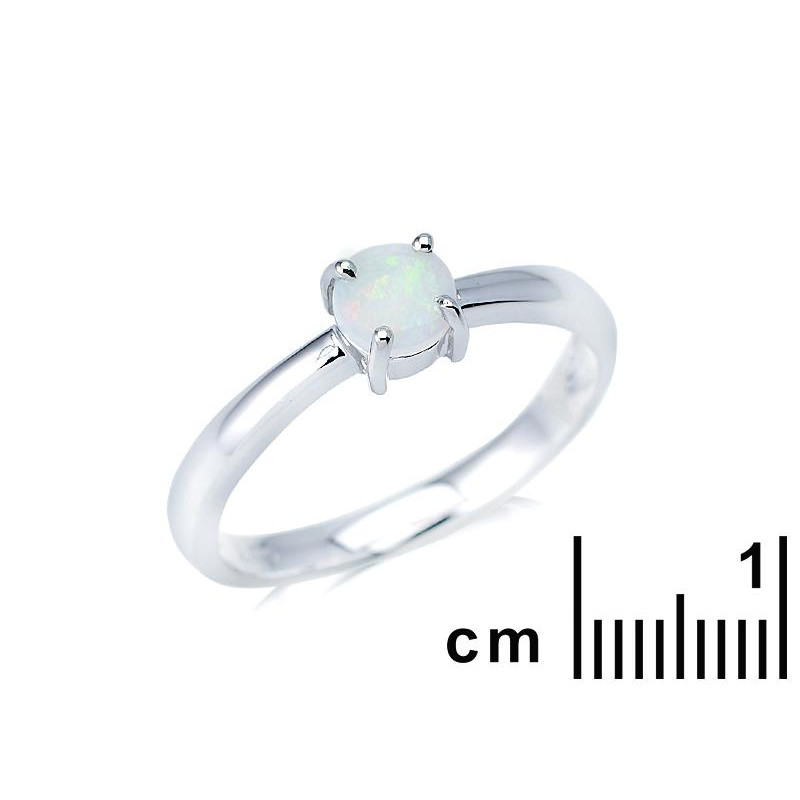 Anello opale bianco naturale — per racchiudere il sole Aussideo — foto 1