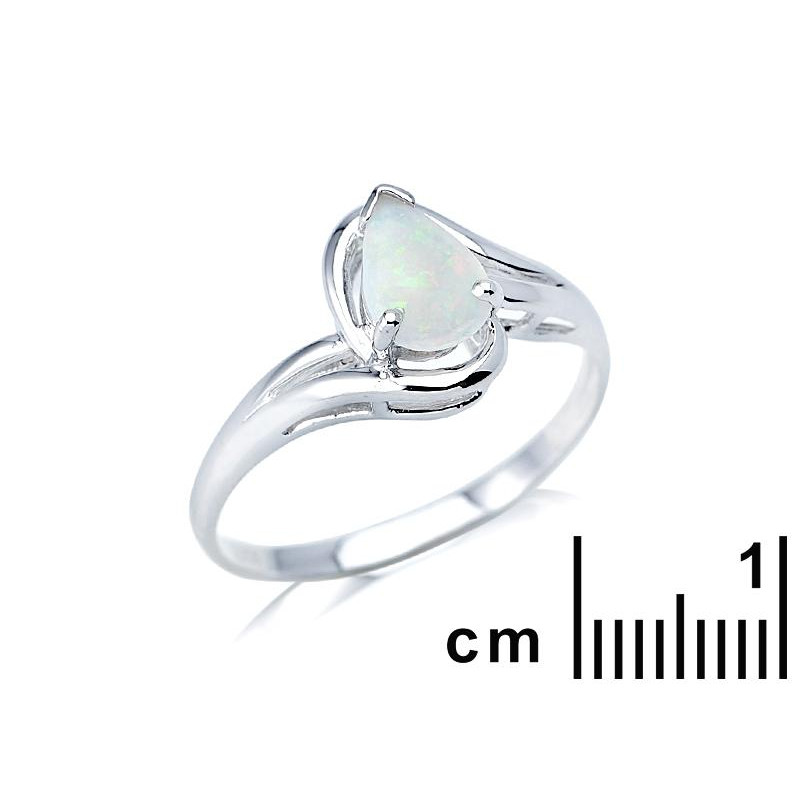 Anello opale bianco — per raccontare storie — foto 1