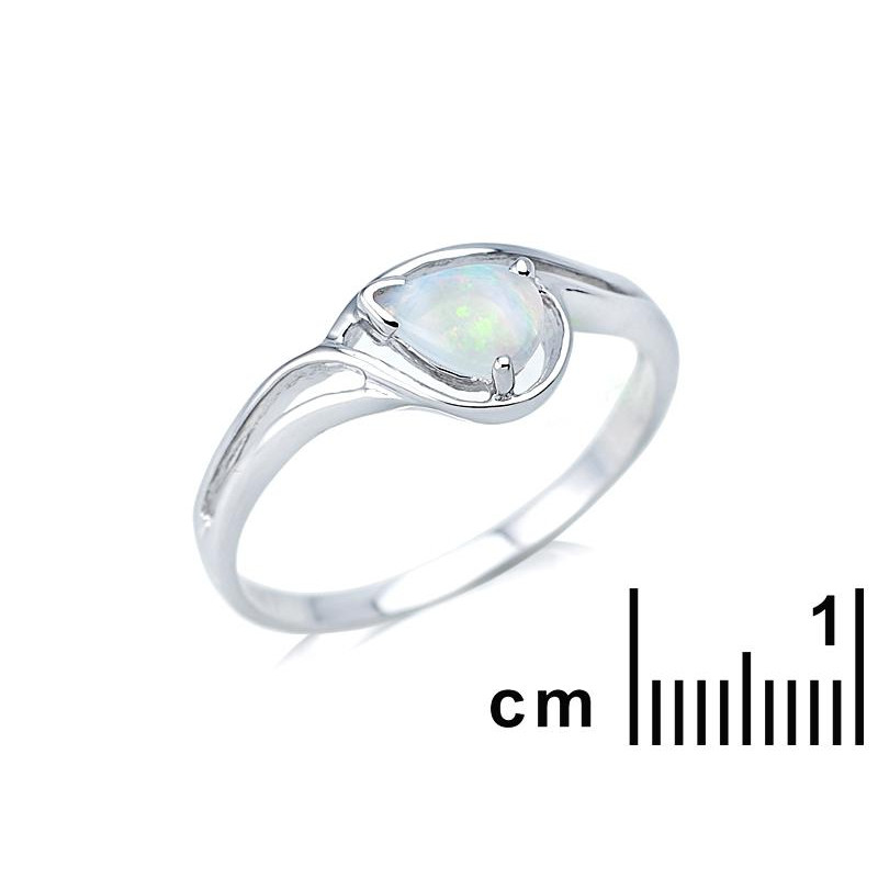 Anello opale bianco Australia — per racchiudere la purità — foto 1